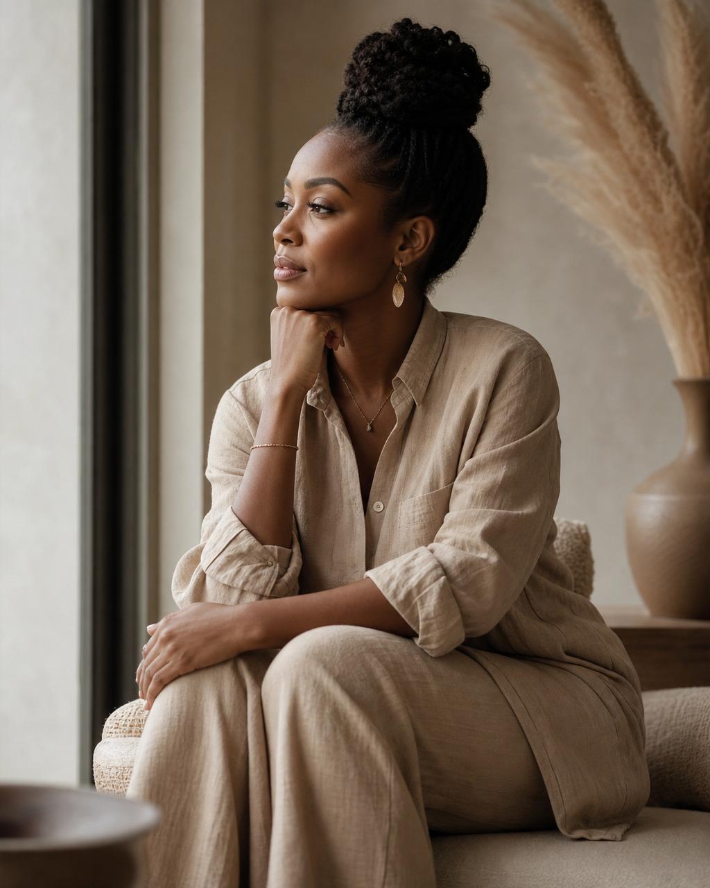 A woman reflecting on her next chapter